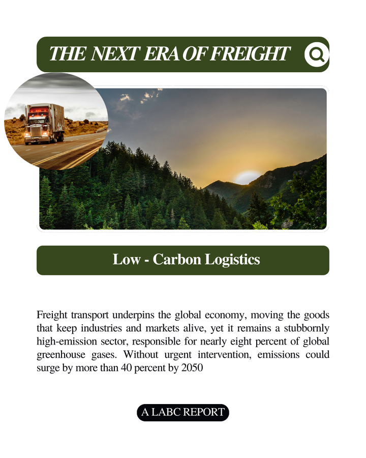 Low-Carbon Logistics: Decarbonising the Global Freight Network