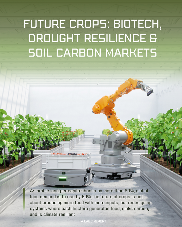 Future Crops: Biotech, Drought Resilience & Soil Carbon Markets